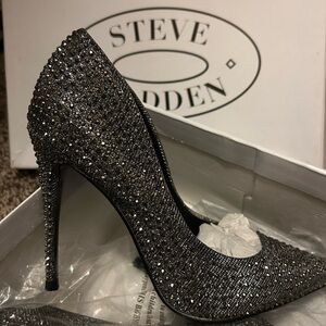 Steve Madden Glittering Heels - Black